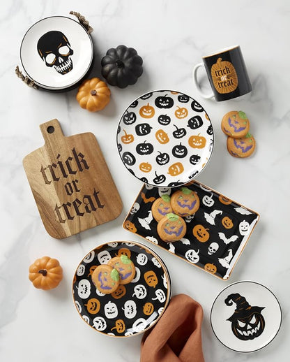 Oneida Dinnerware Set, Vintro Halloween Accent Plates, Dishwasher Safe - Image 6