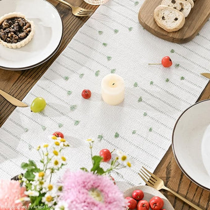 Artoid Mode Sage Green Boho Table Runner - Image 3