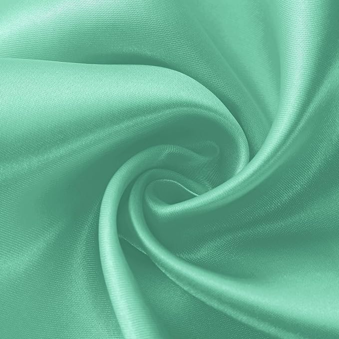 Horbaunal 12 Pack Aqua Satin Table Runner 12 x 108 Inch | Smooth Table Runners - Image 6