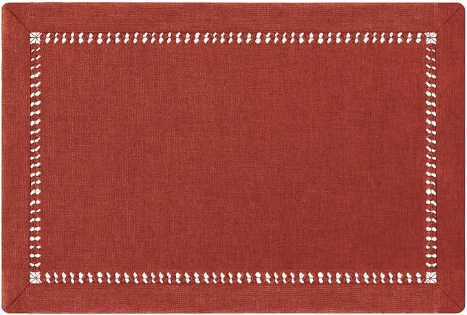 Grelucgo Handcrafted Solid Cinnamon Color Dining Table Placemats by Grelucgo
