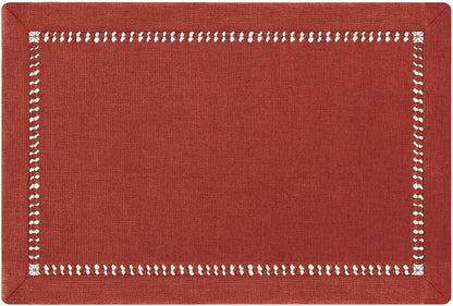 Grelucgo Handcrafted Solid Cinnamon Color Dining Table Placemats by Grelucgo