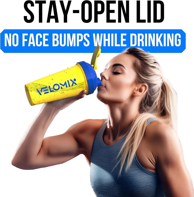 VELOMIX 2 Pack 28oz Protein Shaker Bottle - Image 7