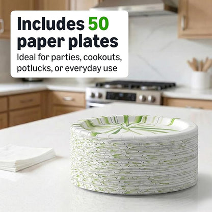 Amazon Basics Everyday Paper Plates, 10 Inch, Disposable, Packaging May Vary - Image 5