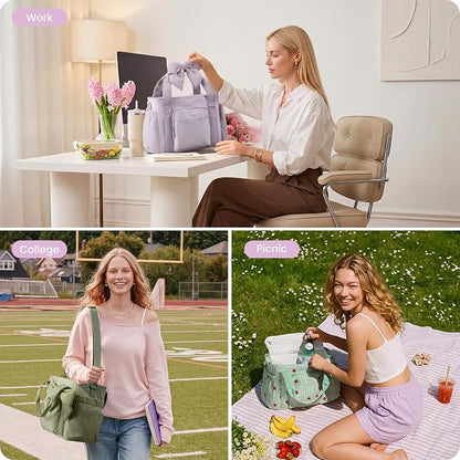 LOVEVOOK Insulated Lunch Box for Women, Adult Lunch Cooler Tote Bag - Image 8