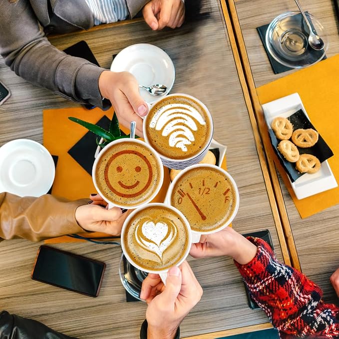 Eorbow 4 Pack Ceramic Coffee Mug Set - Image 7