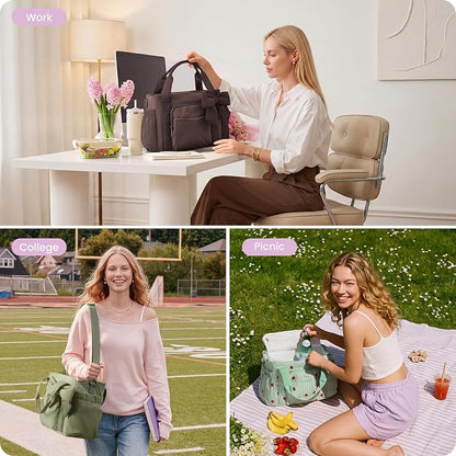 LOVEVOOK Insulated Lunch Box for Women, Adult Lunch Cooler Tote Bag - Image 8