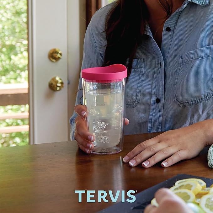 Tervis Clear & Colorful Lidded Made in USA Double Walled Insulated Tumbler - Image 7