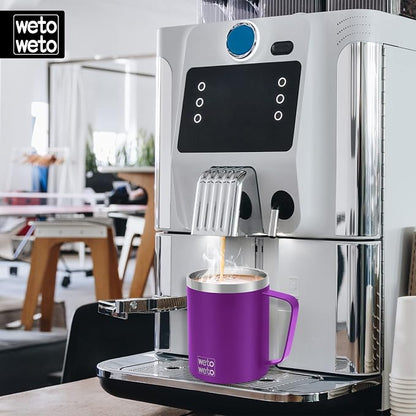 WETOWETO 14 oz Coffee Mug, Vacuum Insulated Camping Mug - Image 5