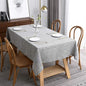 maxmill Flaxy Faux Linen Tablecloth with 2-Tone Slubby Yarn Texture Wrinkle Resistant Anti-Shrink Soft Table Cloth for Kitchen Dining Restaurant Tabletop Rectangle 60 x 120 Inch Light Gray