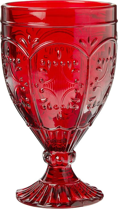 Fitz and Floyd Trestle Glassware Ornate Goblets - Image 4