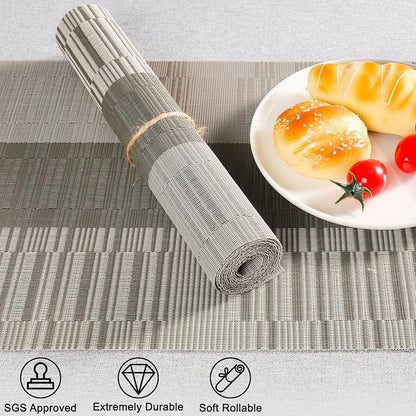 Table Runner 53 Inches Long, Vinyl Woven Farmhouse Table Runners | Washable - Image 2