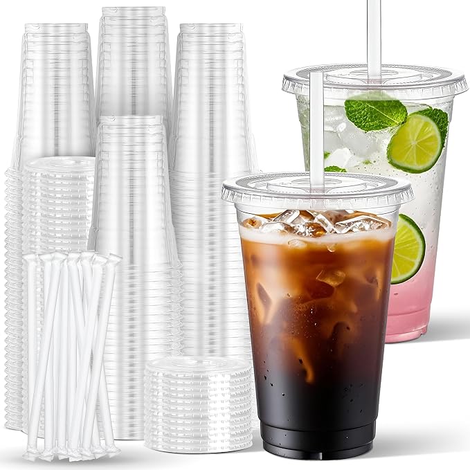 Charmount 24 oz Clear Plastic Cups by CHARMOUNT