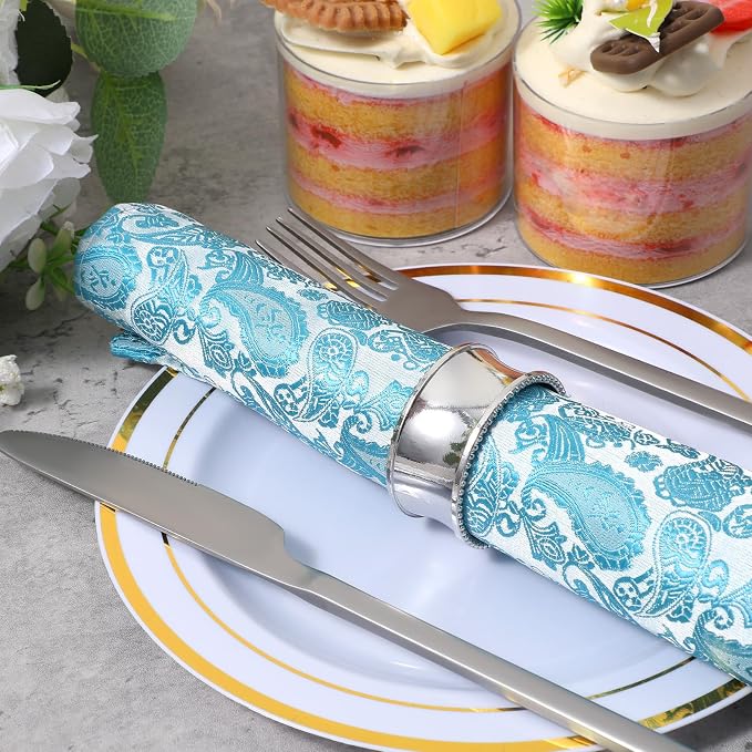 24 Pcs Bead Side Napkin Rings, Dinner - Image 2