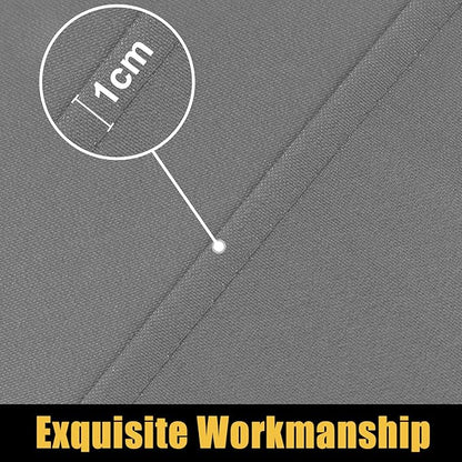 Smiry Rectangle Picnic Table Cloth, Waterproof Elastic Fitted Tablecloths for 8 Foot Tables, Washable Polyester Table Cover for Camping, Indoor and Outdoor (Grey, 30"x96")