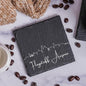 Blue Ridge Mountain Gifts - Flagstaff AZ Skyline Coasters, Set of 4 - Flagstaff Arizona Souvenir, Slate Coasters with Minimalist Skyline, Housewarming Gift for Friends, Family, & Neighbors