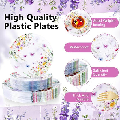 60PCS Wildflower Plates Disposable - Image 5
