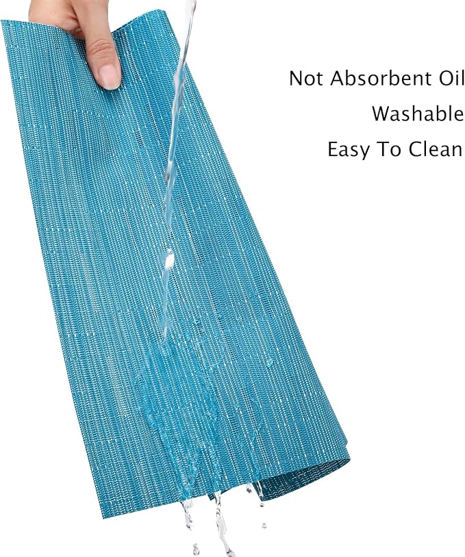 Myir JUN Blue Table Runner Home Decor Dining Table Runners | Vinyl Table Runner - Image 7