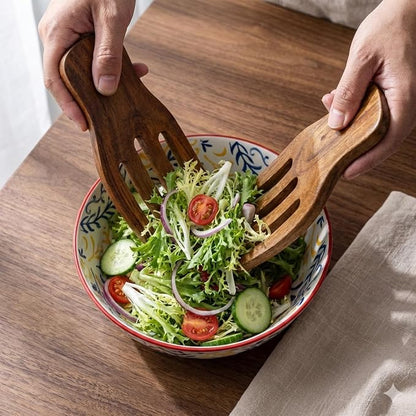 Salad Hands - Set of 2 Acacia Wood Salad Servers - Image 8