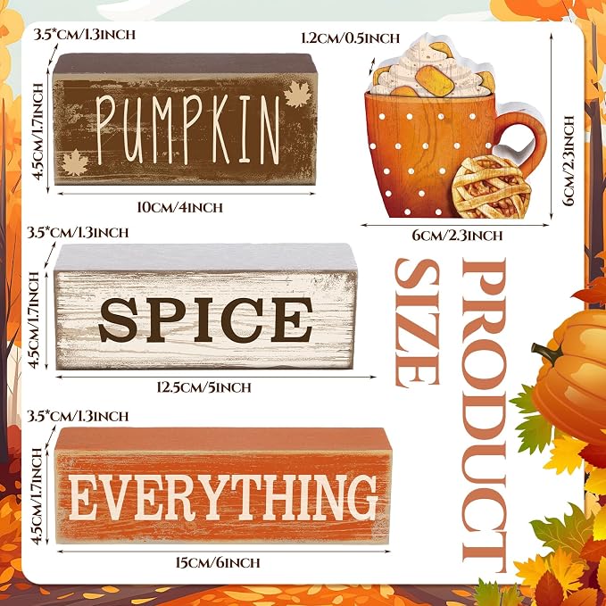 Moucuny 4 Pcs Thanksgiving Decorations - Image 2