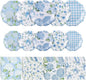 NatNarr 50 Set Floral Plates and Napkins Hydrangea Party Decor | 9" Hydrangea by NatNarr