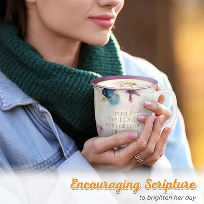 Christian Art Gifts Large Ceramic Inspirational Scripture Coffee & Tea Mug - Image 3