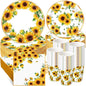 250 Pcs Sunflower Party Decorations Include Sunflower Paper Plates Napkins and by Ziliny