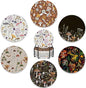 6 Pcs Coasters for Drinks with Holder,Retro Mushrooms Berries and Bugs Absorbent Coaster with Cork Backing,Great Gift for Housewarming,Room Decor,Bar,Holiday Party