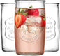 Glaver's Set of 8 Highball Glass Cups 20 OZ Stemless Tall Drinking Glasses For Everyday Use, Vintage Ice Cold Logo Tumbler Glassware for Bar, Juice, Cocktails, Beer, Water glasses.