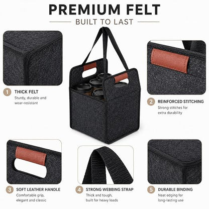4 Pack Reusable Drink Carrier - Image 4