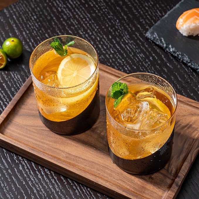MyGift Whiskey Glasses Set of 6, Modern Cocktail Glasses - Image 4