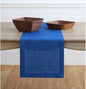 Solino Home 100% Pure Linen Table Runner Royal Blue Hemstitch, 14 x 144 in | by SolinoHome