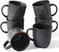 famiware Coffee Mugs Set of 6, Ocean Square 13oz Coffee Cup Set by Famiware