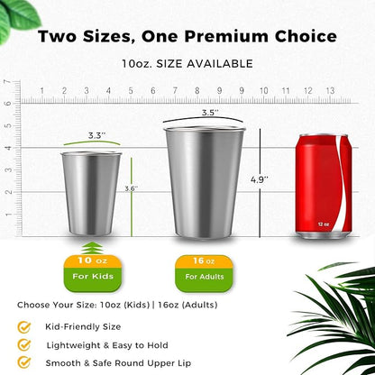 Unbreakable 10 oz Stainless Steel Kids Cups - Image 6