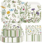 200Pcs Wildflower Spring Butterfly Party Decorations, Serves 50 | Colorful by Greencian