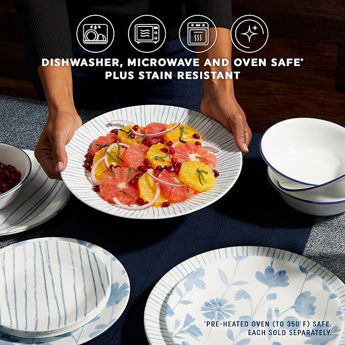 Corelle 6-Piece 10.25" Vitrelle Glass Dinner Plates Lightweight, Chip/Scratch - Image 3