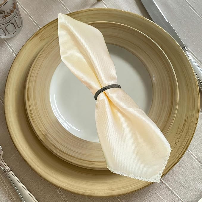 10 Pcs Black Napkin Rings - Image 4