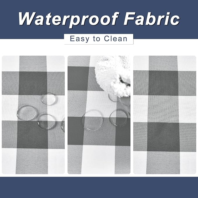 Buffalo Plaid Table Runner, Classic Farmhouse Tabletop Collection, Waterproof - Image 5