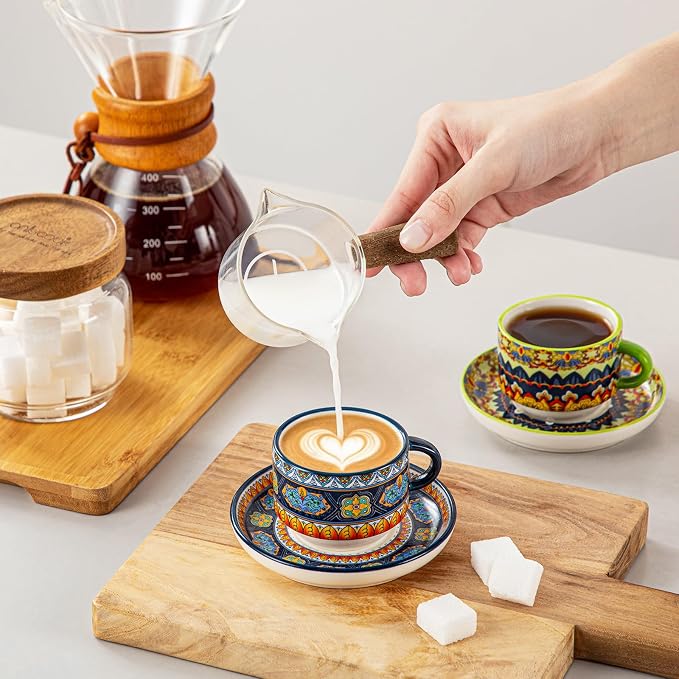 vancasso 2.5 Oz Bohemian Espresso Cups Set of 4 - Image 7