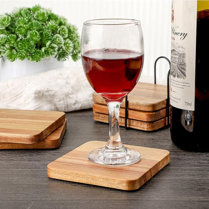 WLWNWFT Acacia Wood Coasters Square - Image 5