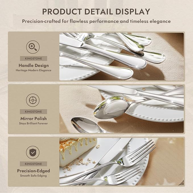 18/10 Stainless Steel Silverware Set - Image 3