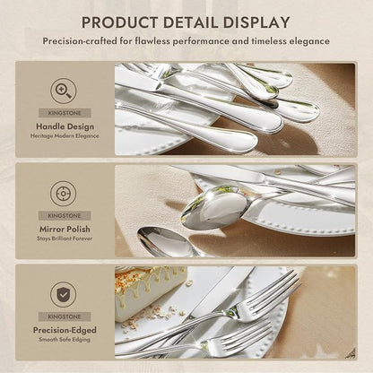 18/10 Stainless Steel Silverware Set - Image 3