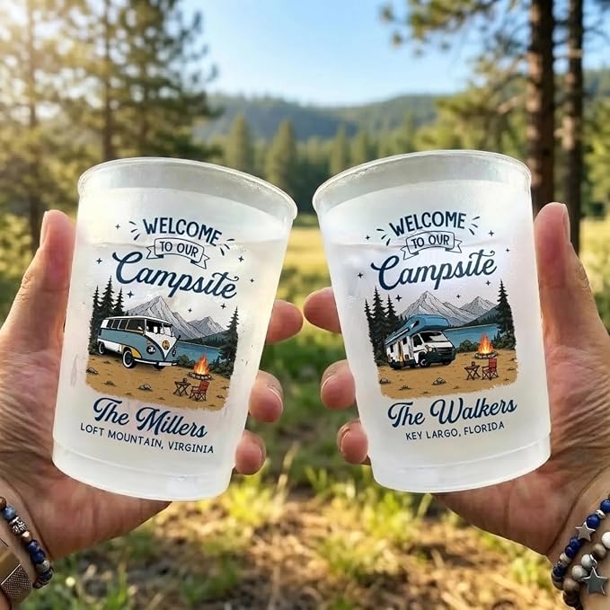 Custom Party Cups, Personalized Birthday Camping Gifts - Image 2