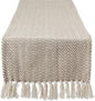 DII Woven Basic Tabletop Collection, Chevron Table Runner, Darn Brown by DII
