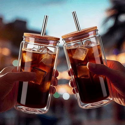 6 Pack Snow Globe Tumbler, Double Wall Plastic Reusable Cups - Image 3