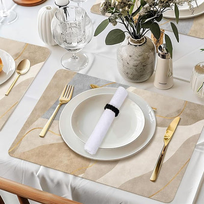 Meplait Napkin Rings Set of 12, Boho Napkins Holders Ring - Image 3