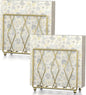 Napkin Holder for Table, 2 Pack Modern Metal Napkin Holders for Paper Napkins & Kitchen Dining & Countertops, Cocktail Upright Napkin Holder Dispenser Suitable for All Room Decors (Gold)