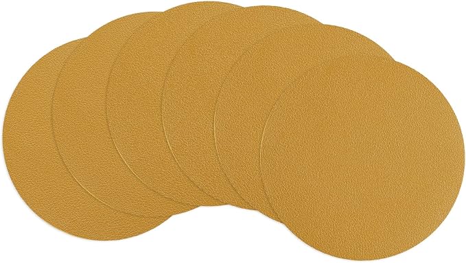 uxcell Round Drink Coasters Set of 6 Dual Sided Non-Slip Non-Stick Waterproof by uxcell