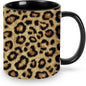 Yrebyou Leopard Print Coffee Mug 11oz Ceramic Cup by Yrebyou