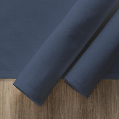 Calicot Placemats Set of 6 100% Cotton Washable Cloth Placemats, Reusable Table Mat for Spring/Summer & Thanksgiving Christmas Decorations Kitchen Dining Party Wedding (Vintage Indigo Blue, 13" x 19")