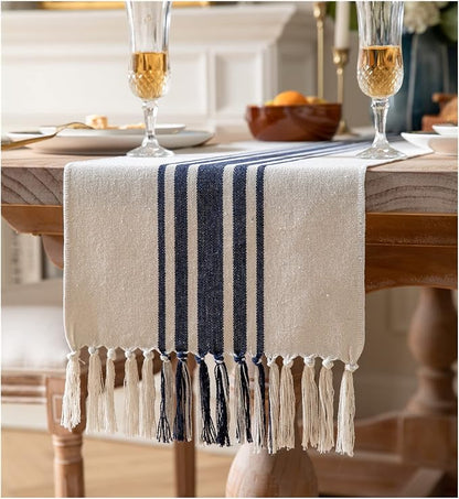 Boho Table Runner for Modern Farmhouse Decor, Dining Table décor 13 x 108 Inch by Caflife